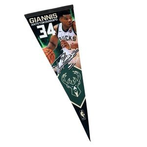 Giannis Antetokounmpo pennant Milwaukee Bucks Pennant